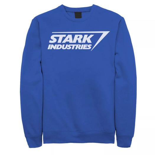 Мужской свитшот с логотипом Marvel Iron Man Stark Industries Licensed Character