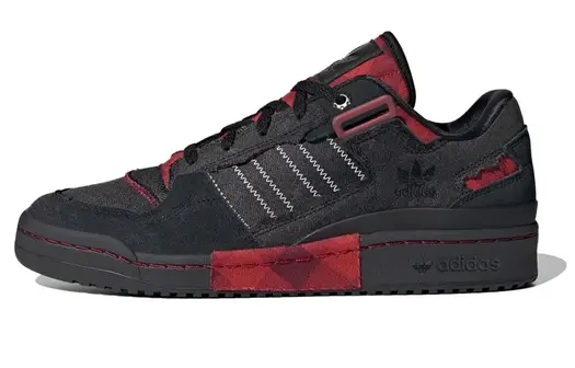 Кроссовки Adidas Originals Forum Skateboarding Unisex HQ8417, черный/красный
