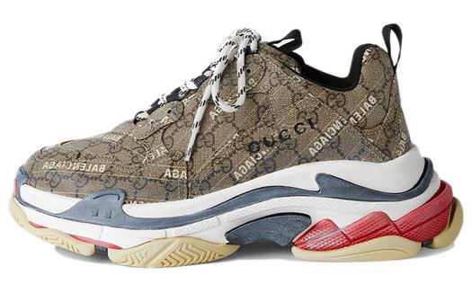 Кроссовки Balenciaga Triple S Chunky, коричневый/мультиколор