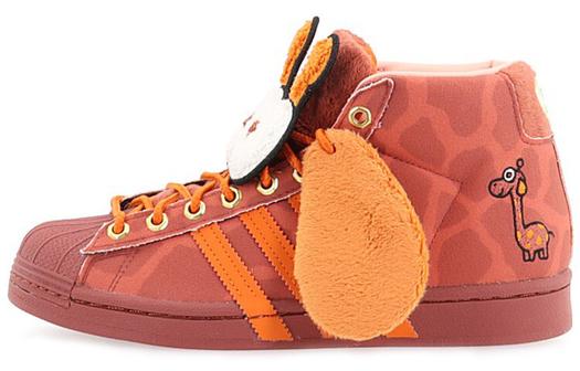 Кроссовки Melting Sadness x Adidas Originals Pro Model Giraffe, красный/оранжевый