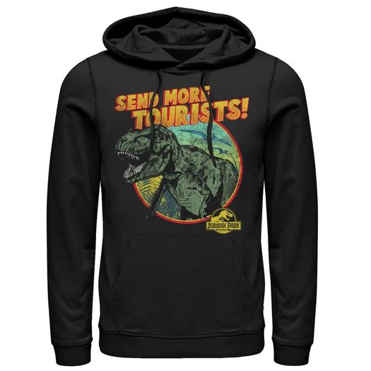 Мужской пуловер с капюшоном из парка Юрского периода T-Rex Send More Tourists Licensed Character