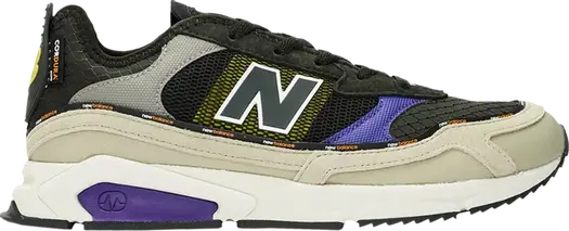 Кроссовки New Balance X-Racer 'Olive Purple', зеленый