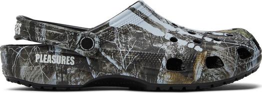 Кроссовки Pleasures x Realtree x Classic Clog Skeleton - Edge Camo, зеленый