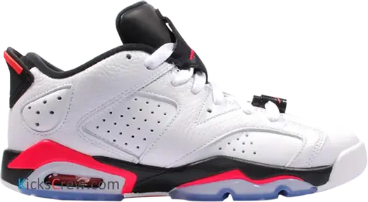 Кроссовки Air Jordan 6 Retro Low BG Infrared, белый