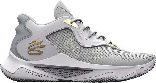 Кроссовки Curry HOVR Splash 3 White Metallic Gold, белый