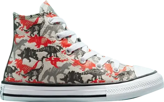Кроссовки Converse Chuck Taylor All Star High GS Dino Daze - Mouse, серый