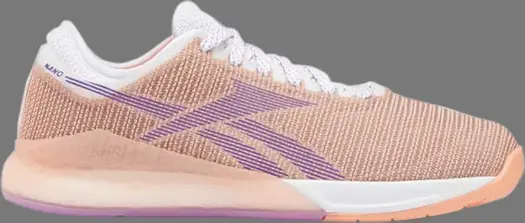 Кроссовки wmns nano 9.0 'sun glow grape punch' Reebok, апельсин