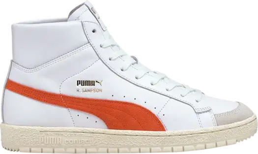 Кроссовки Puma Ralph Sampson 70 Mid OG White Tigerlily, белый