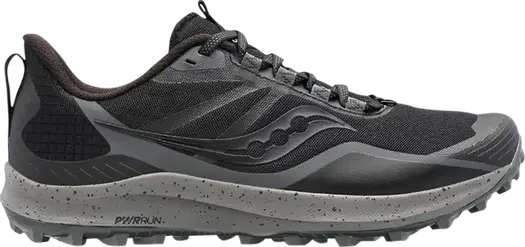 Кроссовки Saucony Peregrine 12 Black Charcoal, черный
