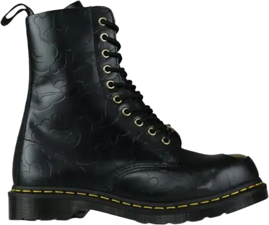 Ботинки Dr. Martens A Bathing Ape x 1490 Smooth Black, черные