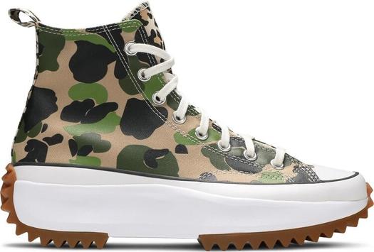 Кроссовки Converse Run Star Hike High Archive Print Camo, зеленый