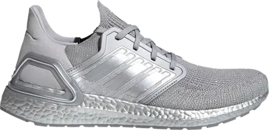 Кроссовки Adidas UltraBoost 20 'Silver Metallic', серебряный