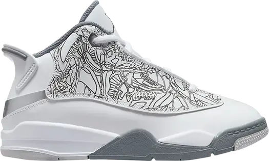 Кроссовки Jordan Dub Zero PS White Cool Grey, белый