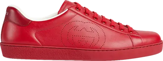 Кроссовки Gucci Ace Interlocking G, красные