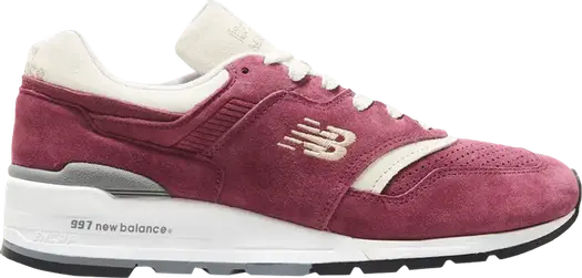 Кроссовки New Balance Todd Snyder x 997 Made In USA 'Triborough - Burgundy', красный