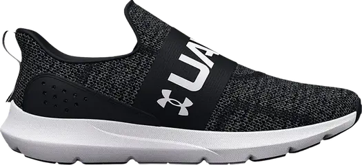 Кроссовки Under Armour Surge 3 Slip Black White, черный