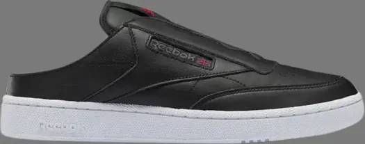 Кроссовки club c laceless mule 'black grey' Reebok, черный