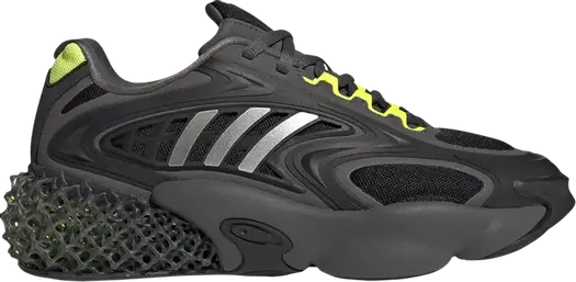Кроссовки Adidas 4D Krazed 'Black Solar Yellow', черный