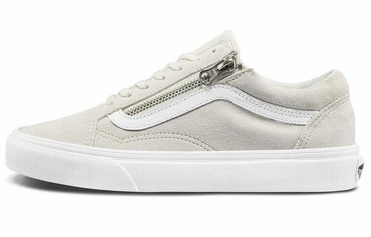 Кроссовки Vans Old Skool Zip Casual Low Tops Skateboarding Shoes Unisex White