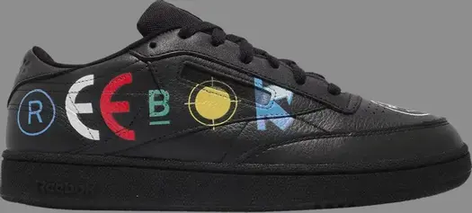 Кроссовки blackeyepatch x club c 85 'black' Reebok, черный