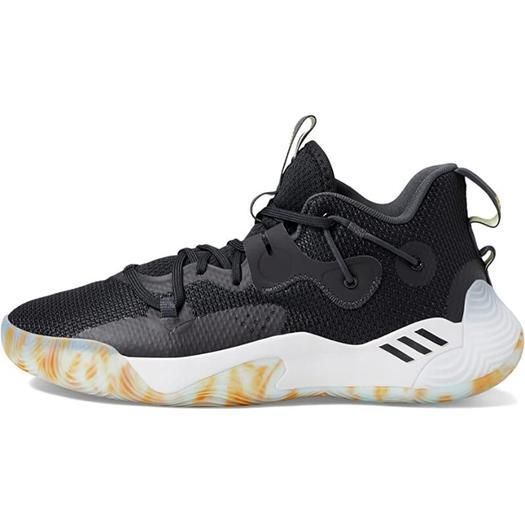 Кроссовки adidas Harden Stepback 3, черные с золотистыми акцентами