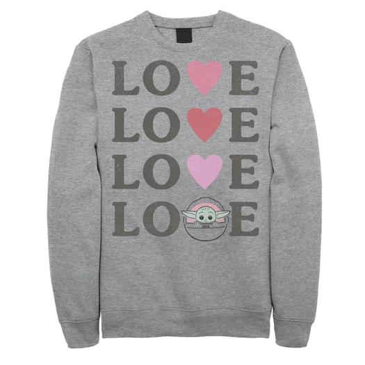 Мужской свитшот с надписью Star Wars The Mandalorian The Child Love Licensed Character