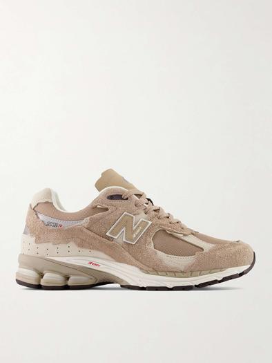 Кроссовки 2002R из замши и сетки с кожаной отделкой NEW BALANCE, бежевый