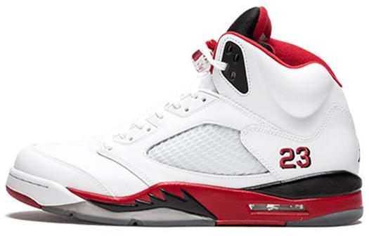 Кроссовки JORDAN 5 Retro Fire Red Black Tongue 2013