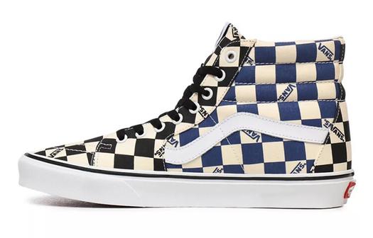 Кроссовки Vans Big Check SK8-HI 'Black/Navy'