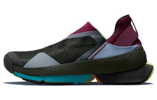 Кроссовки Nike Go FlyEase, черный/лаймовый