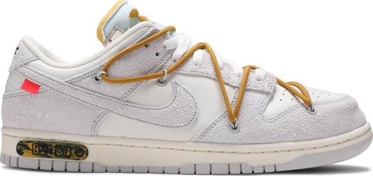 Кроссовки Nike Off-White x Dunk Low 'Lot 37 of 50', белый