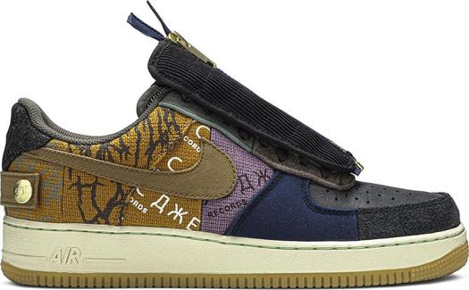 Кроссовки Nike Travis Scott x Air Force 1 Low 'Cactus Jack', многоцветный