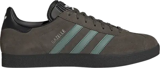 Кроссовки Adidas Gazelle 'Olive Green Black', зеленый