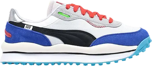Кроссовки Puma Style Rider Ride On White Dazzling Blue, белый