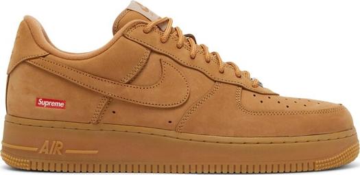 Кроссовки Nike Supreme x Air Force 1 Low SP 'Wheat', загар