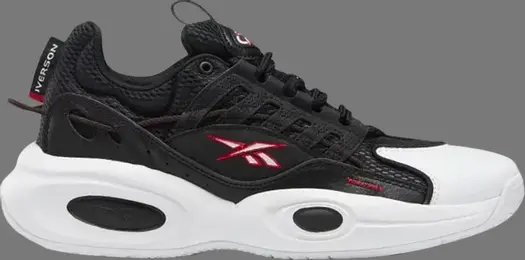 Кроссовки solution mid 'black white' Reebok, черный