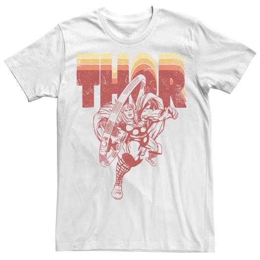 Мужская толстовка с портретом в стиле ретро «Marvel Avengers Thor» Licensed Character