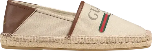 Кроссовки Gucci Logo Espadrille Brown, коричневый
