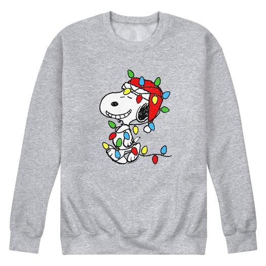 Мужской свитшот Peanuts Snoopy с рождественскими огнями Licensed Character