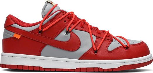Кроссовки Nike Off-White x Dunk Low 'University Red', красный