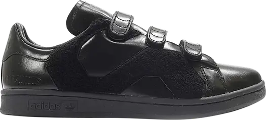 Кроссовки Adidas Raf Simons x Stan Smith Comfort Badge 'Core Black', черный