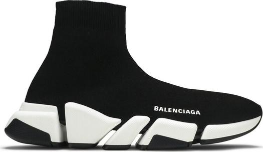 Кроссовки Balenciaga Speed 2 Trainer Knit Black White, черные