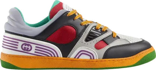 Кроссовки Gucci Basket Sneaker Black Demetra, черные