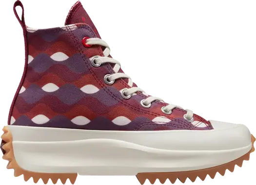 Кроссовки Converse Run Star Hike Platform High Twisted Classics - Dark Beetroot, красный