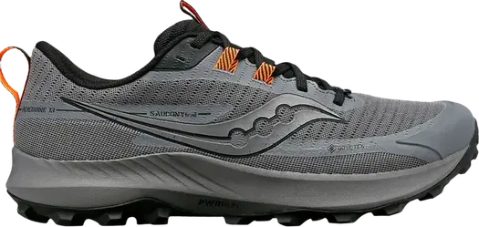 Кроссовки Saucony Peregrine 13 GORE-TEX Gravel Orange, серый