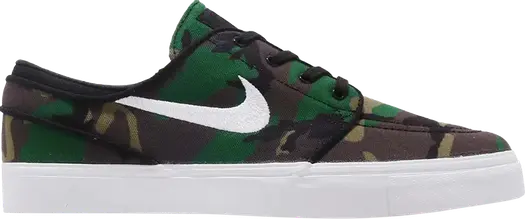 Кроссовки Nike Zoom Stefan Janoski CNVS 'Camo', зеленый