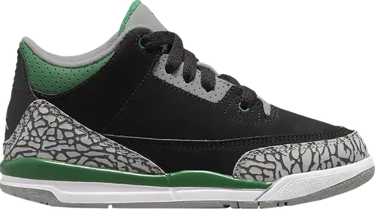 Кроссовки Air Jordan 3 Retro PS Pine Green, черный