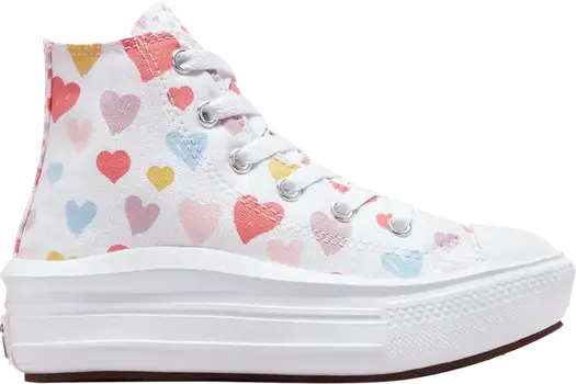 Кроссовки Converse Chuck Taylor All Star Move High PS Always On Hearts, белый
