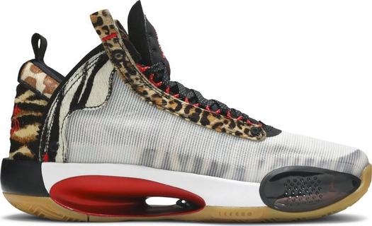 Кроссовки Jayson Tatum x Air Jordan 34 GS Welcome To The Zoo, белый