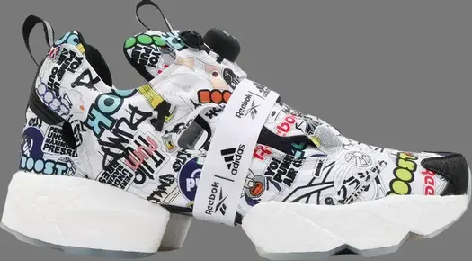 Кроссовки instapump fury boost 'sticker city' Reebok, многоцветный